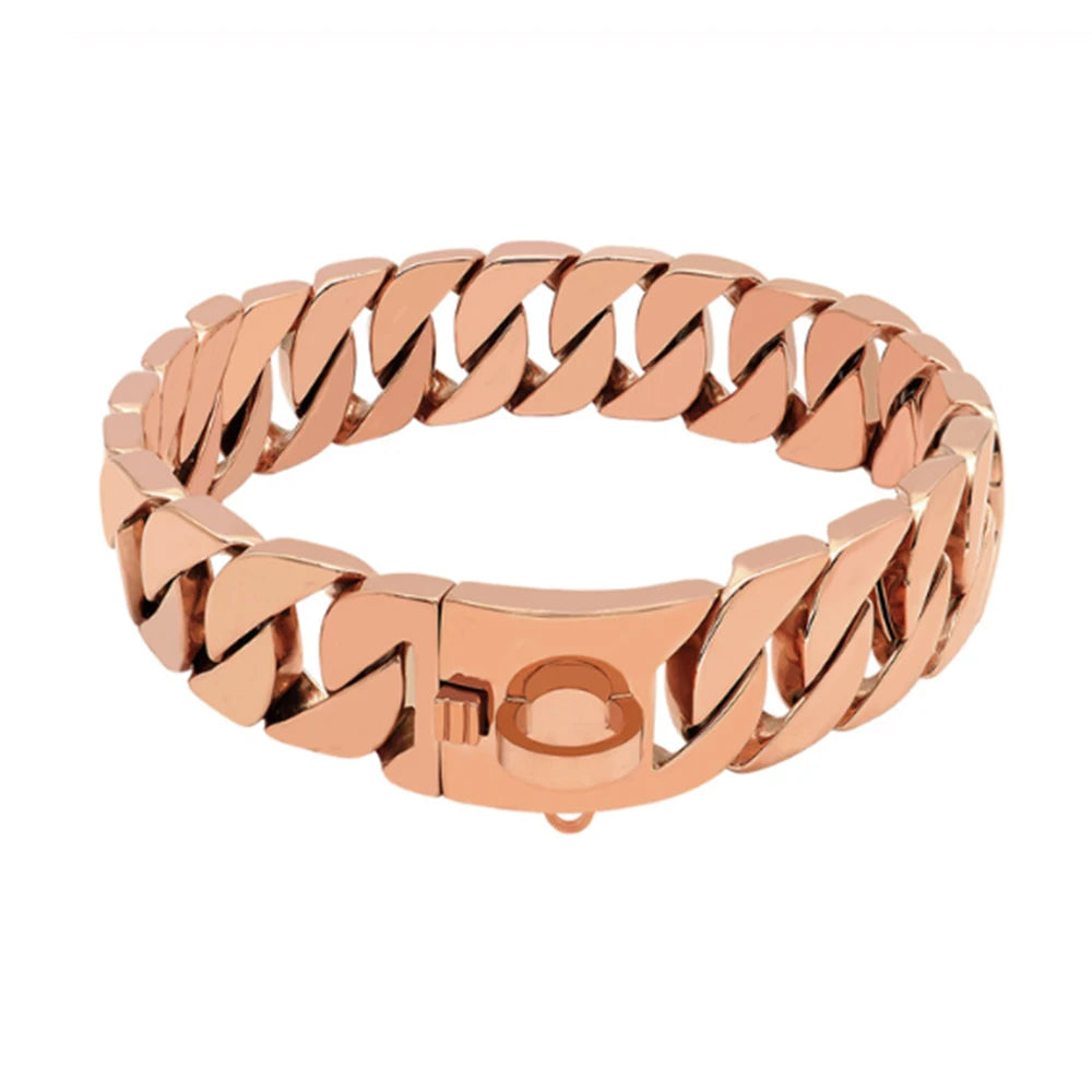 DripMyDawg Rose Gold Cuban Link Collar