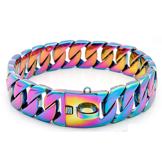 DripMyDawg Multi-Color Cuban Link Collar